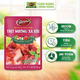 Combo 1 hộp (20 gói) xốt gia vị hoàn chỉnh Barona 80g