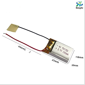 Pin 3.7v 180mah Pin đồ chơi điều khiển có mạch bảo vệ xả 25c Pin tốt