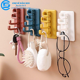 Mua Móc Treo Đồ Dán Tường Đa Năng 4 Chấu Hình Cây Thông  (Màu Ngẫu Nhiên)