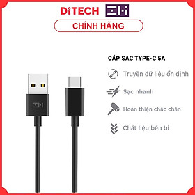 Mua Cáp sạc nhanh Type-C Xiaomi ZMI AL705 5A - Đen - Hàng chính hãng