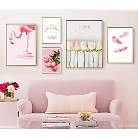 Mua Tranh treo tường  tranh canvas TB91B bộ 5 tấm