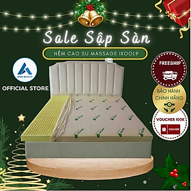 Nệm Cao Su Ikool9 Massage Latex Êm Ái Đàn Hồi Tốt