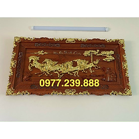 Mua tranh bát mã gỗ hương