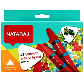 Bút Sáp 12 Màu Jumbo - NATARAJ 401440