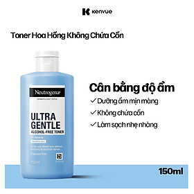 Nước hoa hồng không chứa cồn Neutrogena Alcohol Free Toner 150ml 