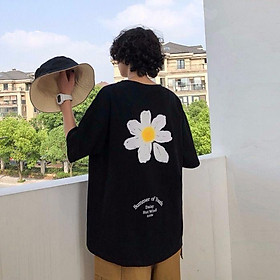 2 Color【M-3XL】Summer New Style Fashion Flowers Printed Graphic Short Sleeve T-shirt Men Breathable Unisex Half Sleeve T-shirt Oversize Student Short T-shirt Couple Wear