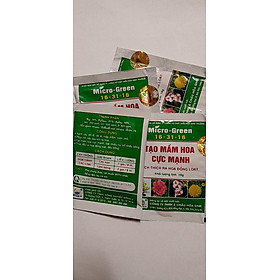 Mua  COMBO 2 GÓI  Phân Bón Hoa  Chế Phẩm Kích Thích Ra Hoa Tạo Mầm Hoa Cực Mạnh Micro Green 16-31-16