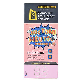 Flash Card - Thẻ Học Toán Siêu Tốc - Phép Chia