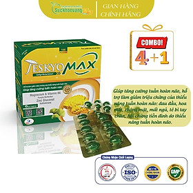 Viên uống Jeskyo Max giúp tăng cường trí nhớ, giảm chứng đau nửa đầu, tăng cường tuần hoàn não - Hộp 100 viên