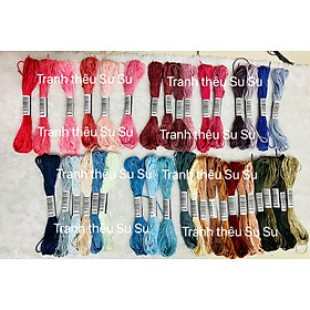 Mua Chỉ thêu Cotton mã chuẩn theo DMC  các mã từ 3705 đến 3799