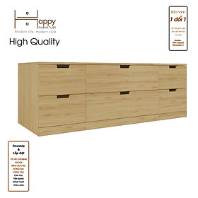 Hình ảnh [Happy Home Furniture] SCANDINA, Tủ đựng đồ 6 ngăn kéo, 160cm x 47cm x 53cm ( DxRxC), THK_098