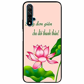 Ốp lưng in cho Huawei Nova 5T Mẫu Sống Đơn Giản