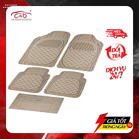Bộ Thảm Lót Sàn Ô Tô PACKY PODA 6255 Màu Kem 4 Chỗ