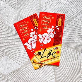 100 bao lì xì Tân Sửu 2021 - Giấy C150 bóng