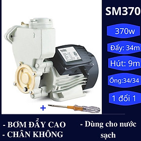 Mua Máy bơm đẩy cao  chân không SM370 - mô tơ đồng 100%  bơm mạnh + tặng kèm bút thử điện  băng keo điện