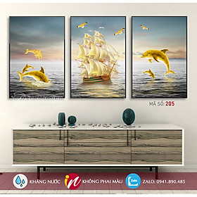 Mua Tranh Bộ Canvas Nghệ Thuật Hiện Đại 3 Bức