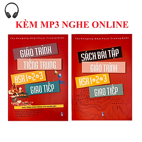 Sách - Combo: Giáo trình Tiếng Trung HSK1-2-3 giao tiếp - Tặng kèm sách bài tập +KÈM MP3 NGHE ONLINE