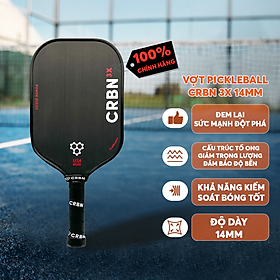 Vợt Pickleball CRBN 3X Series 16mm Cao Cấp - Lõi Carbon Siêu Nhẹ, Đập Mạnh, Kiểm Soát Cực Chuẩn