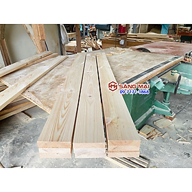 [MS14] Tấm gỗ thông mặt rộng 10cm x dày 2cm x dài 120cm + láng mịn 4 mặt