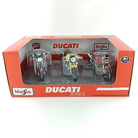 Mô Hình Bộ 3 Xe Mô Tô 1:18 Ducati MT32039