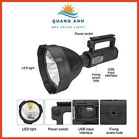 Mua Đèn pin siêu sáng  tuần tra kiêm sạc điện thoại chiếu sáng 1000m  chống nước pin trâu