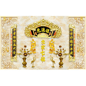 Mua Tranh dán tường trang trí bàn thờ phòng thờ Cửu Huyền Thất Tổ CHTT_007 nhiều kích thước