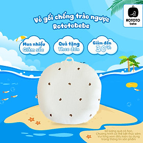 Vỏ gối chống trào ngược Rototo bebe mới nhất dùng cho ruột gối Airmesh chất liệu cao cấp thoáng khí, thấm hút mồ hôi tốt