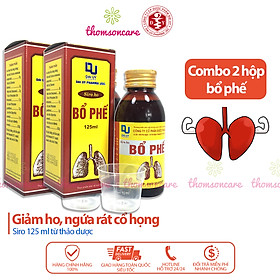 Siro ho bổ phế Đ.Y Combo 2 chai 100ml - Giảm ho, ngứa rát cổ họng