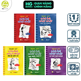 [Bộ 5 tập 1-5] Nhật Ký Chú Bé Nhút Nhát bản Tiếng Việt - Diary Of A Wimpy Kid