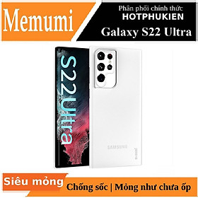 Hình ảnh Ốp lưng nhám chống sốc siêu mỏng 0.3mm cho Samsung Galaxy S22 Ultra hiệu Memumi có gờ bảo vệ camera - Hàng nhập khẩu