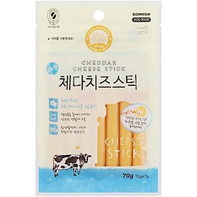 Xúc xích phô mai Cheddar Bowwow Thức ăn nhẹ bổ dưỡng chất lượng cao dành