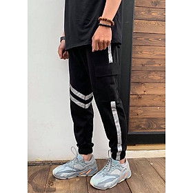 QUẦN JOGGER NAM PHẢN QUANG CHÉO TÚI HỘP THỂ THAO TÚM CHÂN