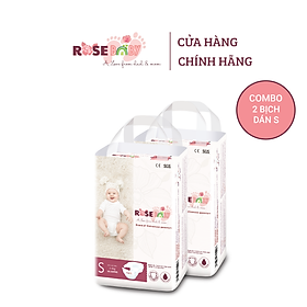 Combo 2 bịch tã dán Rose Baby chống hăm size S56