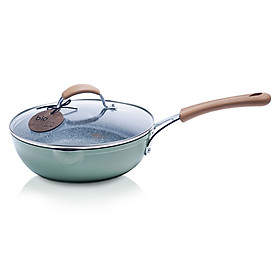Chảo Đá Chống Dính Sâu Lòng 28cm Có Nắp CaROTE