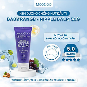 Kem nứt đầu ti Moogoo 50g thuần chay dành cho mẹ bầu nứt cổ gà, làm mềm, êm dịu và bôi trơn