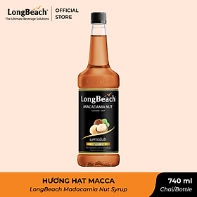 Siro Hạt Macca - LongBeach Macadamia Nut Flavoured Syrup 740 ml