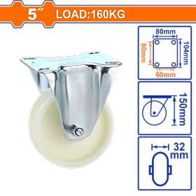 BÁNH XE ĐẨY HÀNG LOẠI CỐ ĐỊNH WJL5351 WADFOW - HÀNG CHÍNH HÃNG