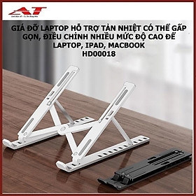 Mua Giá đỡ laptop hỗ trợ tản nhiệt có thể gấp gọn  điều chỉnh nhiều mức độ cao để Laptop HD00018