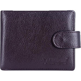 Ví Nam Bấm Nút Huy Hoàng HT2143 (12.5 x 10 cm) - Nâu