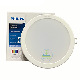 Đèn led tròn âm trần ánh sáng trắng – trung tính – vàng DN027B G3 6W-9W-12W-15W-19W Philips
