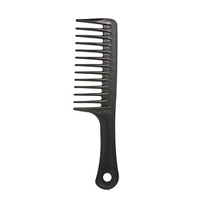 Lược Chải Tóc Răng Thưa Bằng Nhựa ABS Chịu Nhiệt (24.5 Cm) - Đen