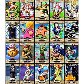 Combo 20 Tờ truy nã - Wanted Poster nhân vật One Piece World Project - Khổ trung 20.3cm x 28.7cm