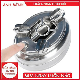 Mua Gạt tàn inox có nút bấm đóng mở ngăn đựng xịn xò - Dụng cụ gia đình Anh Minh