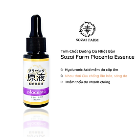 (Quà Tặng) Serum dưỡng sáng da Nhật Bản Sozai Farm Placenta Essence 20ml