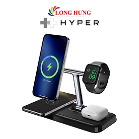 Đế sạc không dây HyperJuice 4-in-1 Wireless Charger With Mag HJ499QM - Hàng chính hãng