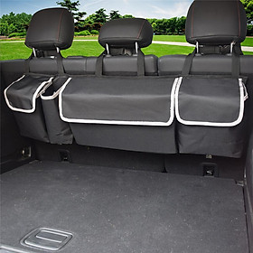 Car Back Seat Organizer Protection Storage - Stuff Holder, Reinforced Corners