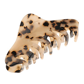 Large Plastic Hair Claw Hair Clip Clamp Grip for Long Thick Hair Brown