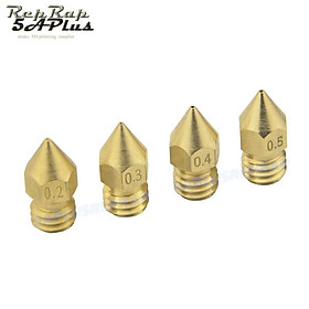 5/10pcs MK8 Brass vòi phun 0,2mm 0,3mm 0,4mm 0,5mm Intruder Intruder In