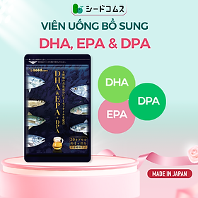Viên Uống Bổ Não DHA EPA + DPA Dầu Chiết Xuất Cá Hồi, Cá Xanh Nhật Bản Seedcoms