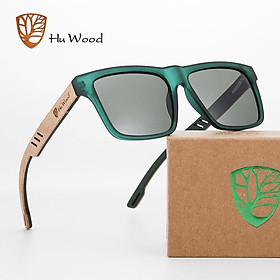Kính mát Nam Nữ cao cấp Hu Wood GR8029 Gọng Gỗ - Chống tia UV400 - Hàng Chính Hãng